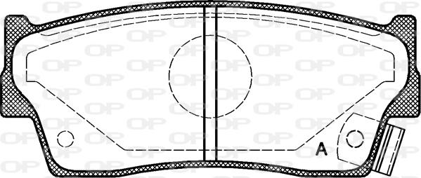 Open Parts BPA0289.02 - Kit pastiglie freno, Freno a disco autozon.pro