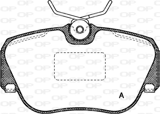 Open Parts BPA0284.00 - Kit pastiglie freno, Freno a disco autozon.pro