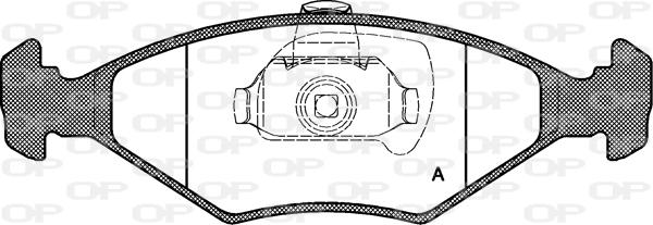 Open Parts BPA0281.40 - Kit pastiglie freno, Freno a disco autozon.pro