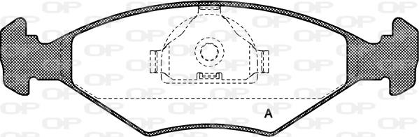 Open Parts BPA0281.10 - Kit pastiglie freno, Freno a disco autozon.pro