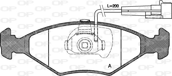 Open Parts BPA0281.32 - Kit pastiglie freno, Freno a disco autozon.pro