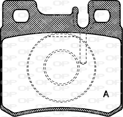 Open Parts BPA0282.20 - Kit pastiglie freno, Freno a disco autozon.pro