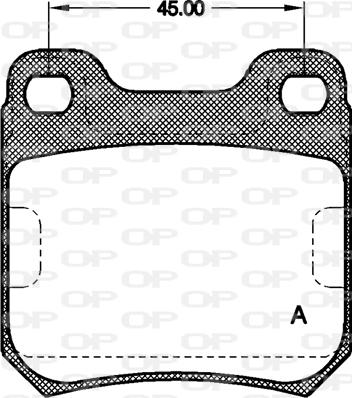 Open Parts BPA0239.40 - Kit pastiglie freno, Freno a disco autozon.pro