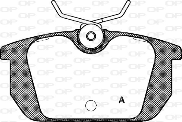 Open Parts BPA0231.00 - Kit pastiglie freno, Freno a disco autozon.pro