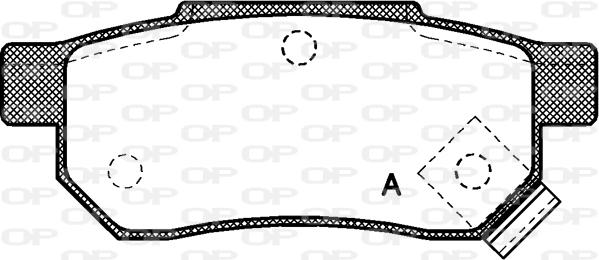 Open Parts BPA0233.02 - Kit pastiglie freno, Freno a disco autozon.pro