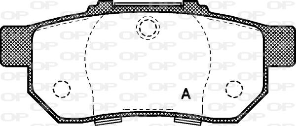 Open Parts BPA0233.20 - Kit pastiglie freno, Freno a disco autozon.pro