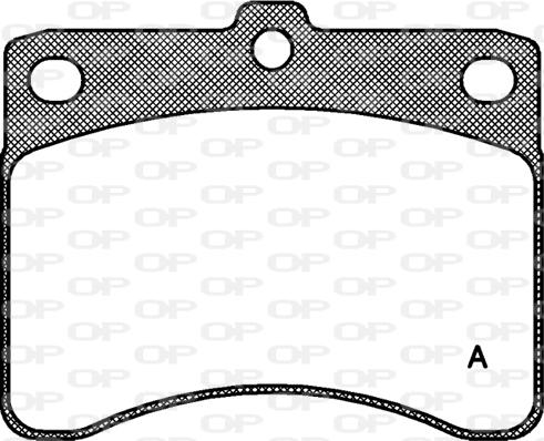 Open Parts BPA0232.00 - Kit pastiglie freno, Freno a disco autozon.pro