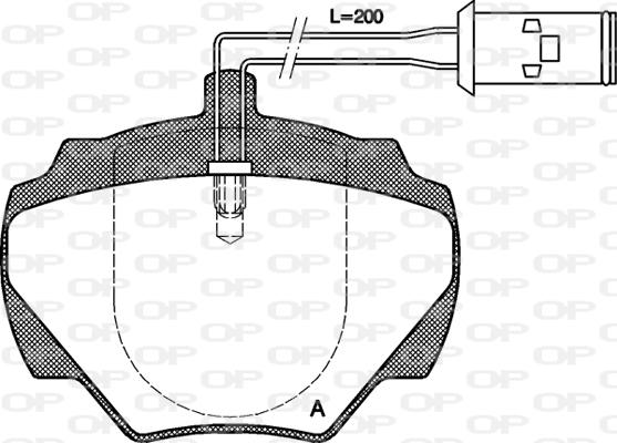 Open Parts BPA0222.01 - Kit pastiglie freno, Freno a disco autozon.pro