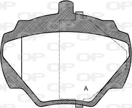 Open Parts BPA0222.10 - Kit pastiglie freno, Freno a disco autozon.pro