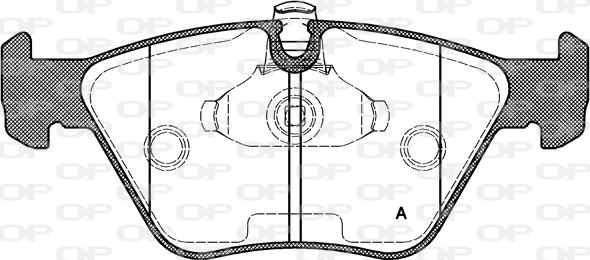 Open Parts BPA0270.15 - Kit pastiglie freno, Freno a disco autozon.pro