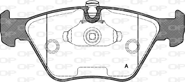 Open Parts BPA0270.25 - Kit pastiglie freno, Freno a disco autozon.pro