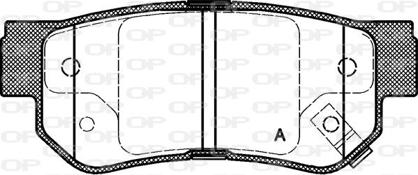 Open Parts BPA0746.02 - Kit pastiglie freno, Freno a disco autozon.pro