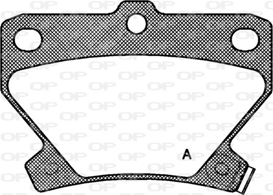 Open Parts BPA0741.02 - Kit pastiglie freno, Freno a disco autozon.pro