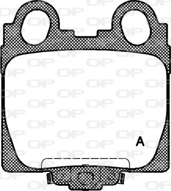 Open Parts BPA0743.04 - Kit pastiglie freno, Freno a disco autozon.pro