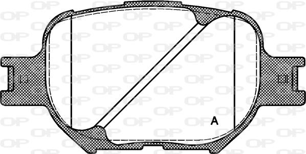 Open Parts BPA0742.00 - Kit pastiglie freno, Freno a disco autozon.pro