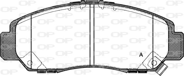 Open Parts BPA0747.12 - Kit pastiglie freno, Freno a disco autozon.pro