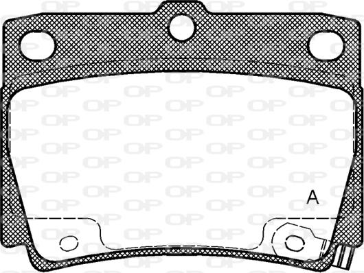 Open Parts BPA0750.02 - Kit pastiglie freno, Freno a disco autozon.pro