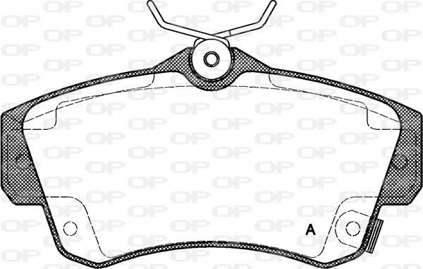 Open Parts BPA0753.02 - Kit pastiglie freno, Freno a disco autozon.pro