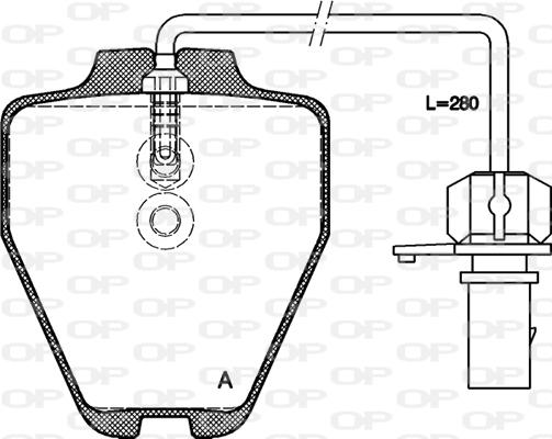 Open Parts BPA0752.22 - Kit pastiglie freno, Freno a disco autozon.pro