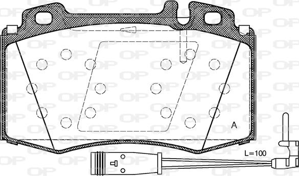 Open Parts BPA0769.02 - Kit pastiglie freno, Freno a disco autozon.pro