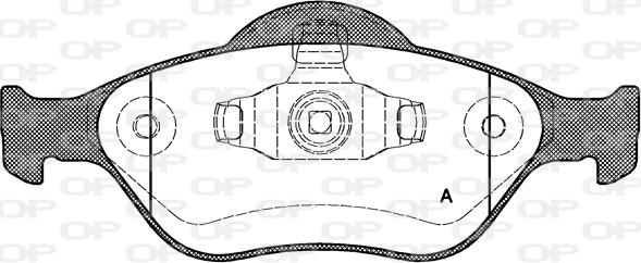 Open Parts BPA0766.00 - Kit pastiglie freno, Freno a disco autozon.pro