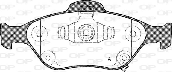 Open Parts BPA0766.12 - Kit pastiglie freno, Freno a disco autozon.pro