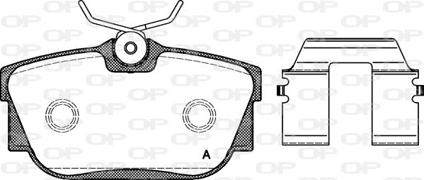 Open Parts BPA0767.10 - Kit pastiglie freno, Freno a disco autozon.pro