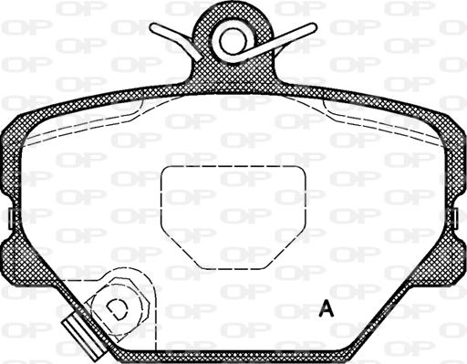 Open Parts BPA0705.02 - Kit pastiglie freno, Freno a disco autozon.pro