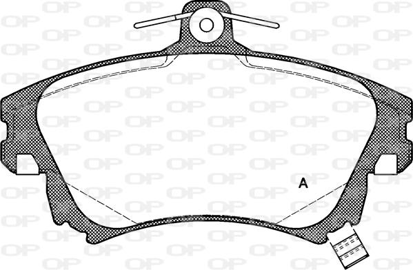 Open Parts BPA0708.02 - Kit pastiglie freno, Freno a disco autozon.pro