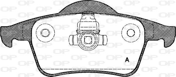 Open Parts BPA0714.00 - Kit pastiglie freno, Freno a disco autozon.pro