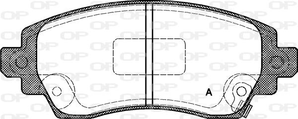 Open Parts BPA0716.02 - Kit pastiglie freno, Freno a disco autozon.pro