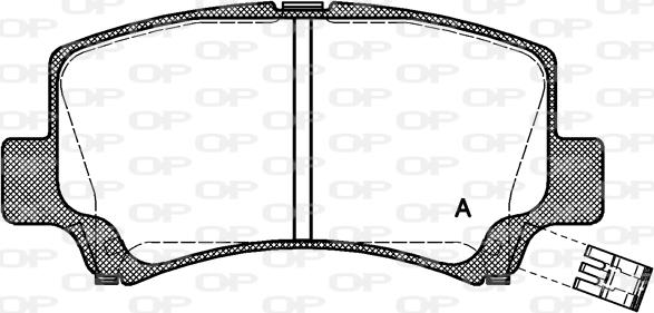 Open Parts BPA0710.02 - Kit pastiglie freno, Freno a disco autozon.pro