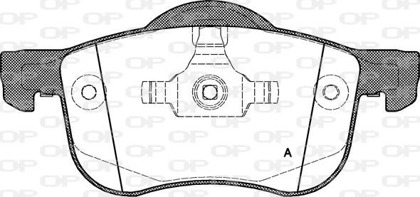 Open Parts BPA0713.00 - Kit pastiglie freno, Freno a disco autozon.pro