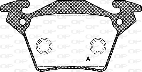 Open Parts BPA0717.00 - Kit pastiglie freno, Freno a disco autozon.pro