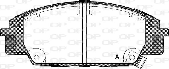 Open Parts BPA0735.02 - Kit pastiglie freno, Freno a disco autozon.pro