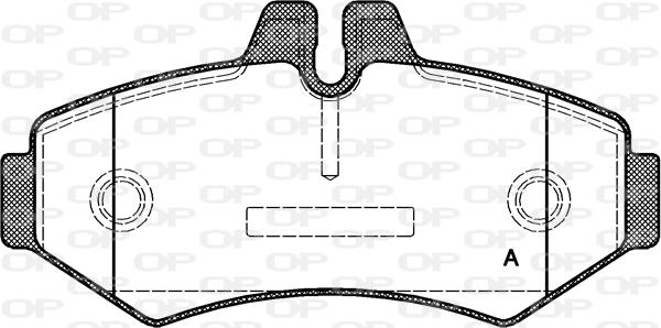 Open Parts BPA0733.00 - Kit pastiglie freno, Freno a disco autozon.pro