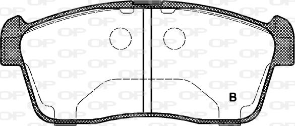 Open Parts BPA0724.02 - Kit pastiglie freno, Freno a disco autozon.pro