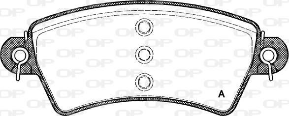 Open Parts BPA0726.00 - Kit pastiglie freno, Freno a disco autozon.pro