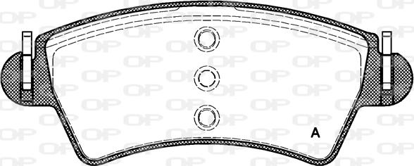 Open Parts BPA0726.10 - Kit pastiglie freno, Freno a disco autozon.pro