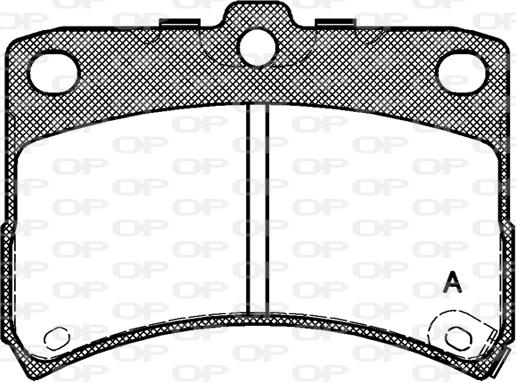 Open Parts BPA0723.02 - Kit pastiglie freno, Freno a disco autozon.pro