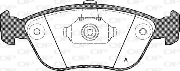 Open Parts BPA0722.00 - Kit pastiglie freno, Freno a disco autozon.pro