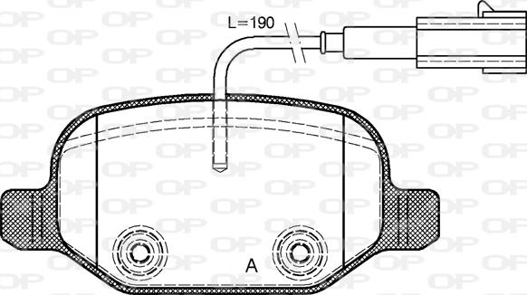 Open Parts BPA0727.02 - Kit pastiglie freno, Freno a disco autozon.pro