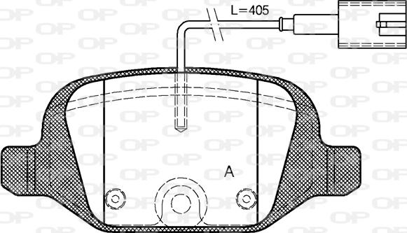 Open Parts BPA0727.12 - Kit pastiglie freno, Freno a disco autozon.pro