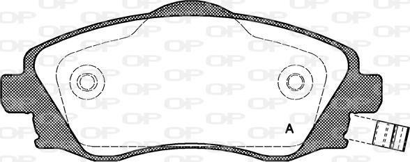 Open Parts BPA0774.02 - Kit pastiglie freno, Freno a disco autozon.pro