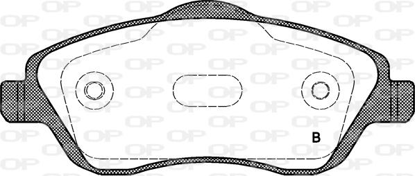 Open Parts BPA0774.12 - Kit pastiglie freno, Freno a disco autozon.pro