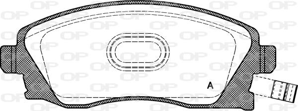 Open Parts BPA0774.12 - Kit pastiglie freno, Freno a disco autozon.pro