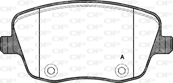 Open Parts BPA0775.00 - Kit pastiglie freno, Freno a disco autozon.pro