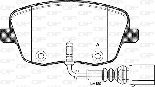 Open Parts BPA0775.01 - Kit pastiglie freno, Freno a disco autozon.pro