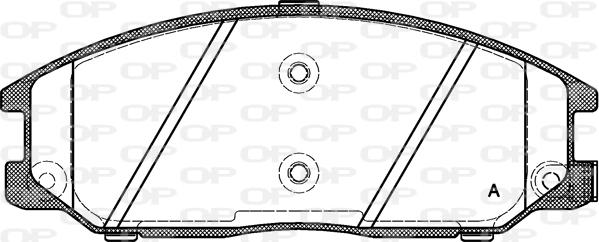 Open Parts BPA0771.12 - Kit pastiglie freno, Freno a disco autozon.pro