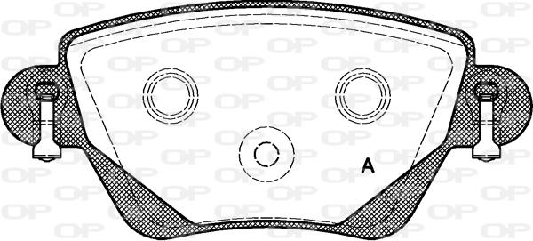 Open Parts BPA0777.00 - Kit pastiglie freno, Freno a disco autozon.pro